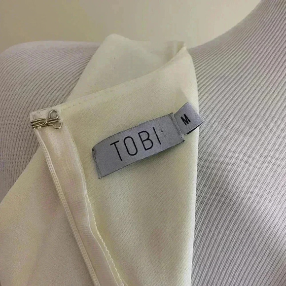 Tobi off-white structured faux wrap dress - Picture 6 of 7